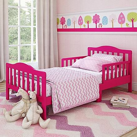 Кровать для дошкольников Candy размер 150 х 70 см, цвет - розовый 